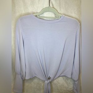 S Light Purple Cuffed Long Sleeve